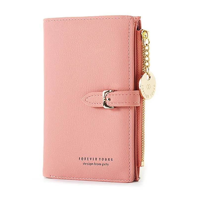 Твердые кошельки для девочек Женский кошелек с подвеской двойные монетные