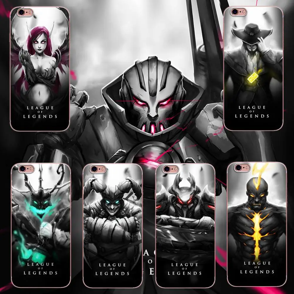 Новый силиконовый чехол для телефона League Of Legends serise из мягкого ТПУ iPhone 11 Pro Max X XS XR