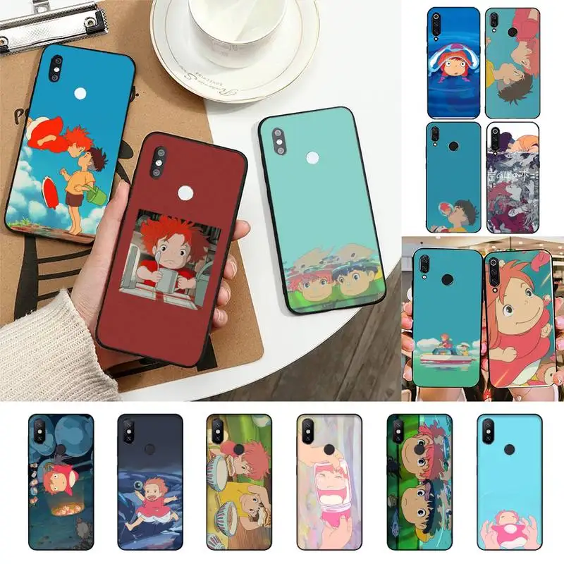 

anime ponyo Phone Case For Redmi Note 7 5 8A Note8pro 9Pro 8T Coque for note6pro Capa
