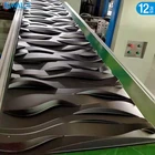 12 шт. 50 см 3D настенная панель волнистые линии 3D настенная наклейка художественные обои роспись Алмазный дизайн 3d декор плитка 3D форма стена в эстетике комнаты