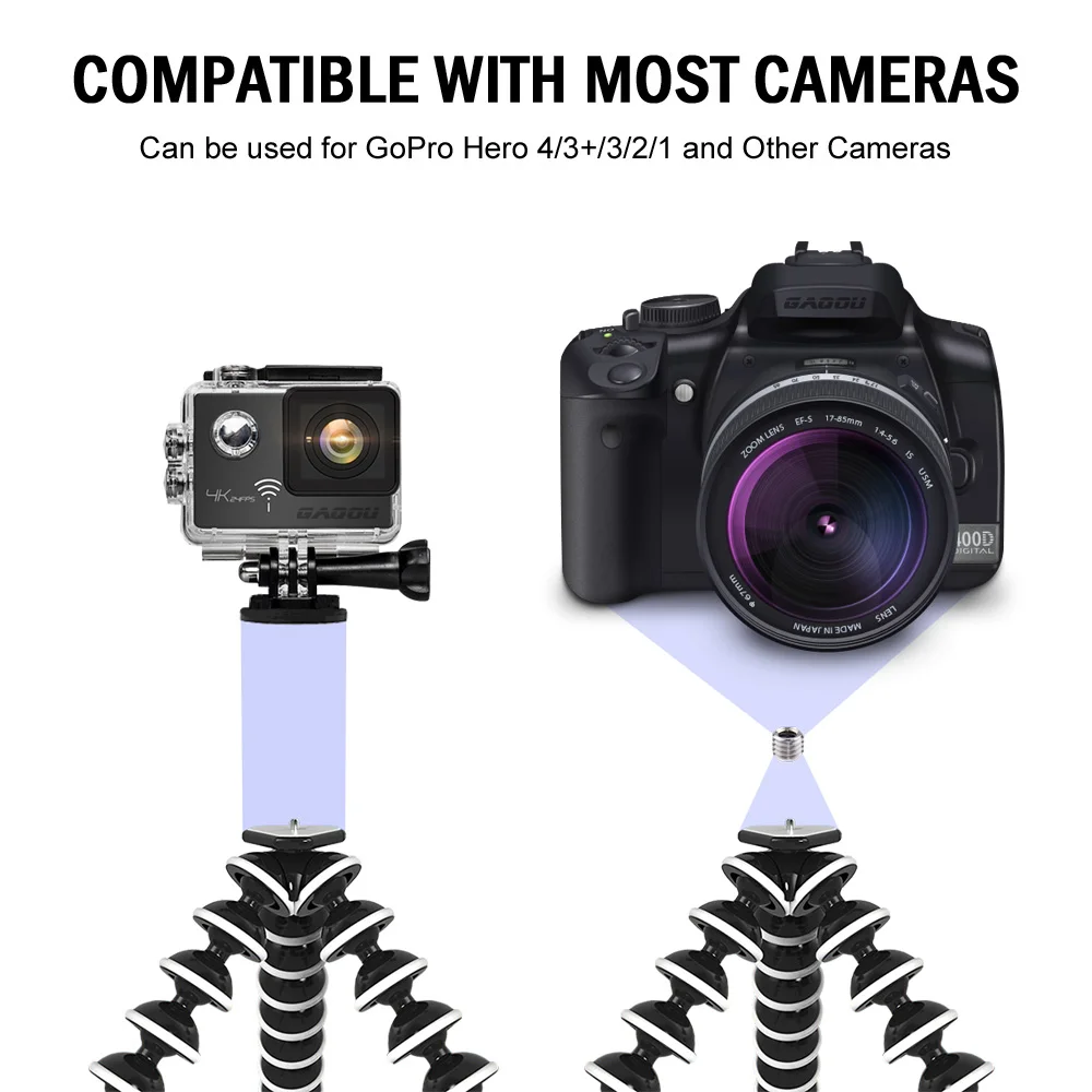 Большой Гибкий штатив GAQOU мини Gorillapod монопод осьминог для цифровой камеры Gopro Canon