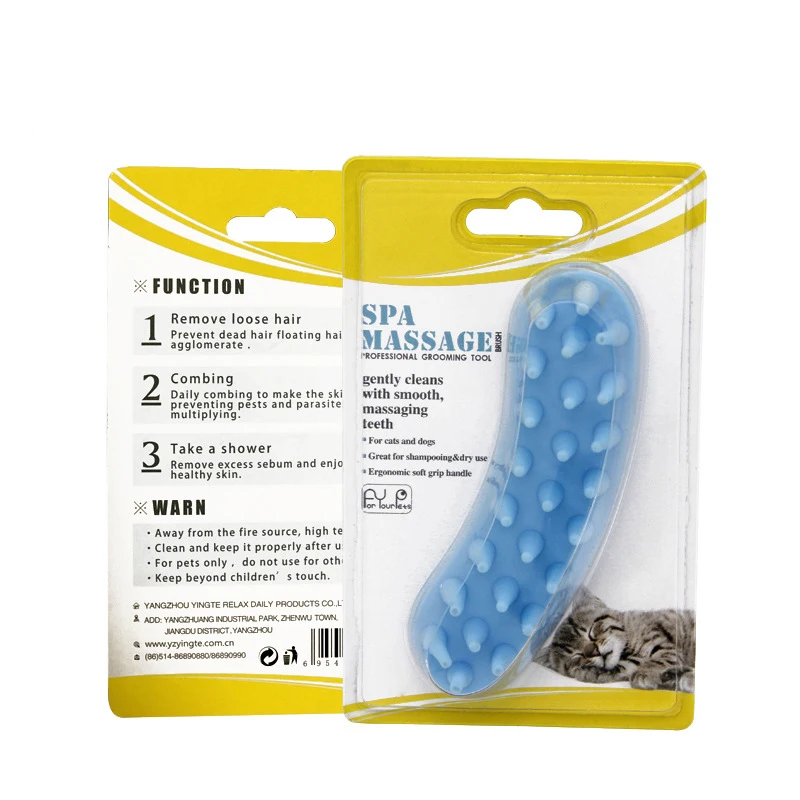 

Dog bathIng Brush Pet Bathing And Bathing Comb Silicone Pet Comb To Remove Floating Hair Cleaning Brush Pet Supplies