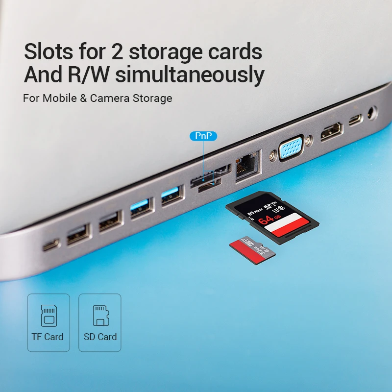 USB-концентратор Vention usb-хаб универсальное устройство типа C на USB 3 0 VGA HDMI RJ45 SD/TF для