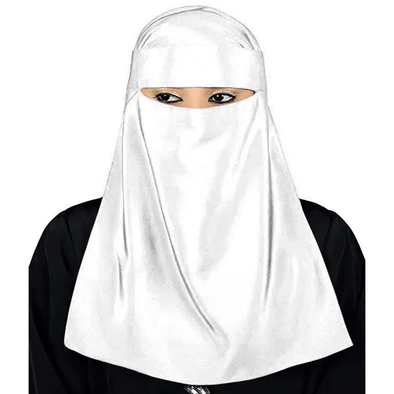 Муслиновый ребристый хиджаб из джерси в масках вуаль шапочки под для женщин