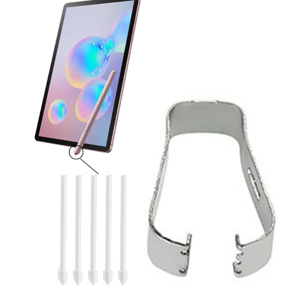 

Touch Stylus S Pen Tips Nibs Metal Clip Soft Tip Removal And Replacement Tool Set For Samsung Galaxy Tab S6 T860 T865 / S6 Lite