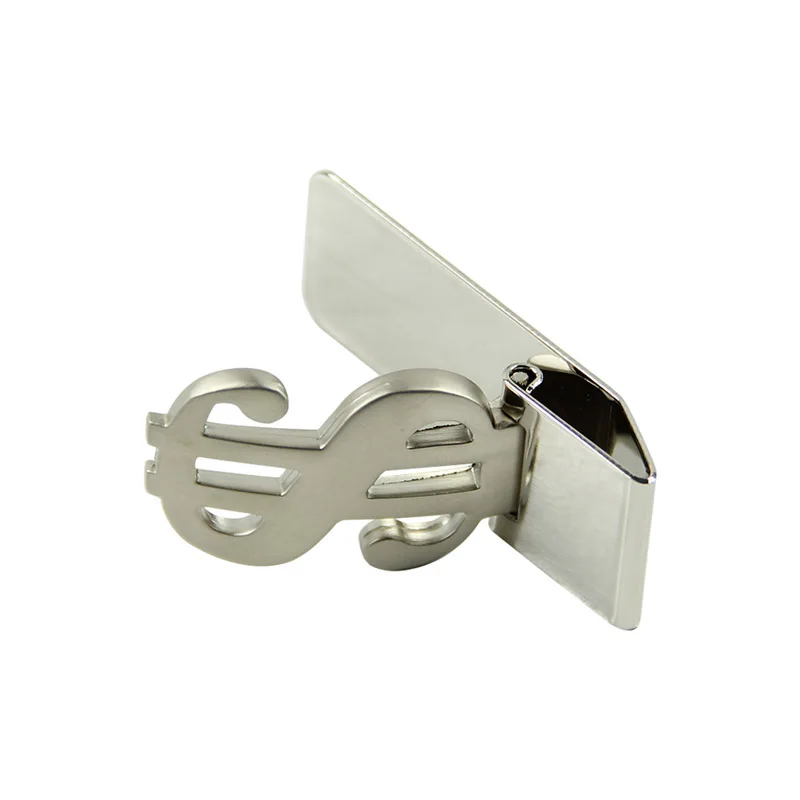 

Slim Money Clip Stainless Steel Cash Bills Credit Card Holder New Dollar Design N7MF