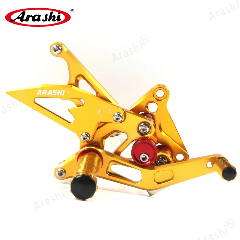 Arashi 1 комплект ЧПУ Регулируемый подножек для SUZUKI HAYABUSA GSXR1300 GSX1300R 2008- GSX-R GSXR 1300 2009 2010 2011 2012 2013