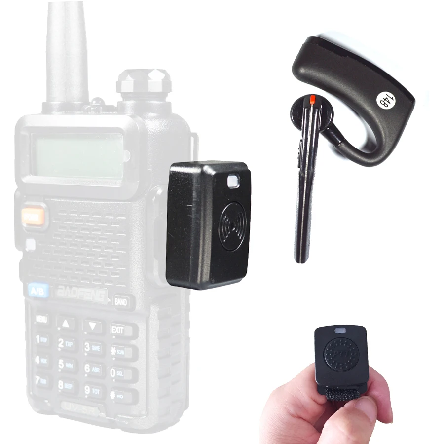 Bluetooth гарнитура PTT беспроводные наушники для двусторонней радиосвязи K порт baofeng UV