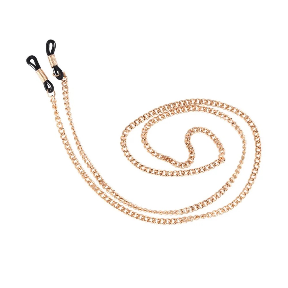 Стильное изящное металлическое ожерелье для очков цепочка шнур шейный ремешок