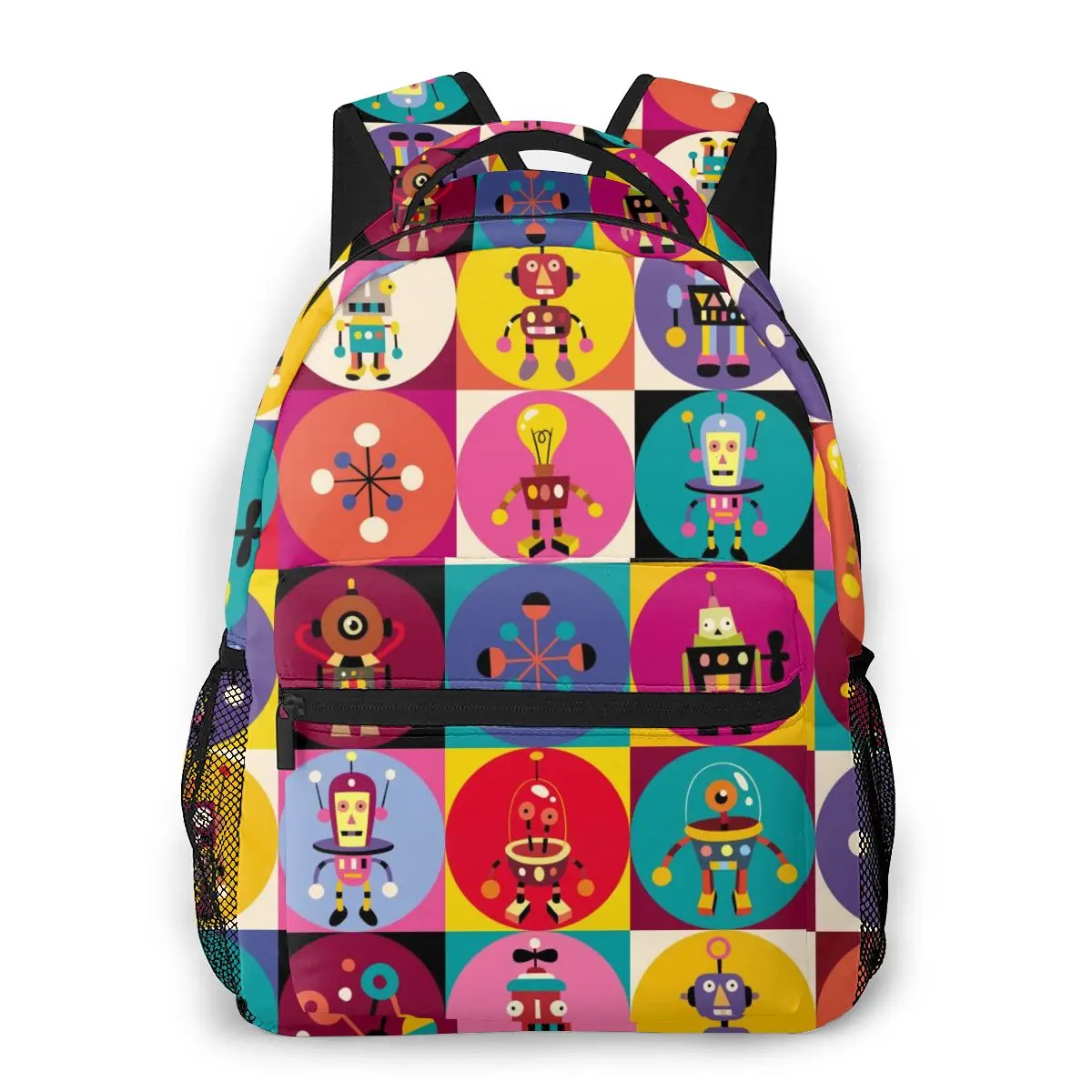 

Новый стиль 2020, рюкзак для мальчиков, подростков, детская школьная сумка с милым рисунком роботов, сумка для школы