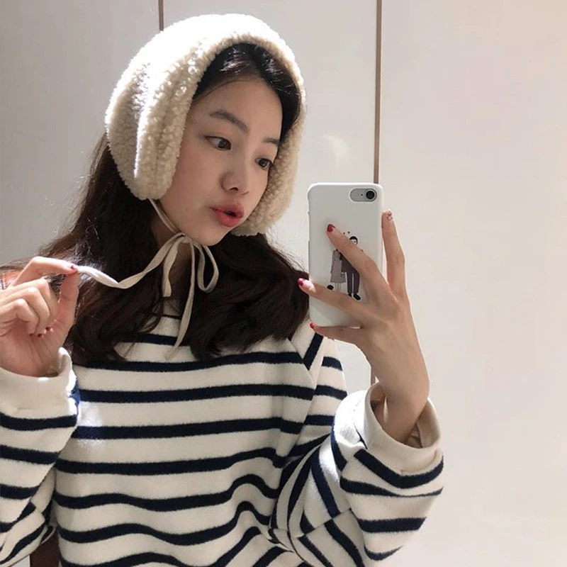 Зимние наушники имитация кашемира новый 2020 мода для женщин девочек новые