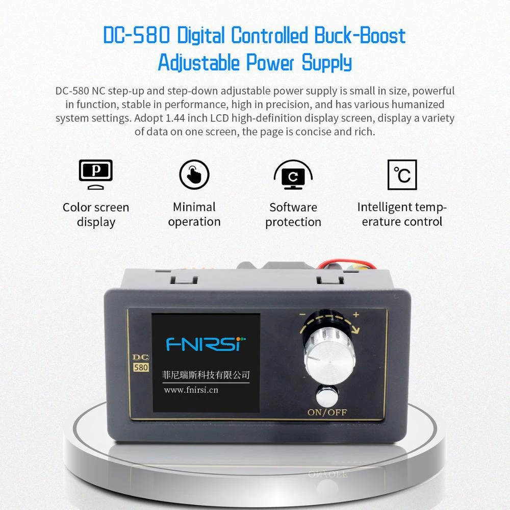 Преобразователь модуля 0 6 30 в 5A Регулируемый Вольтметр Амперметр цветной экран 80