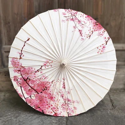 84cm Oil Paper Umbrellas Women's Ancient Style Flowers Umbrella Rain Women Proof Handmade Paraguas Parasol Sombrilla Decor | Дом и сад