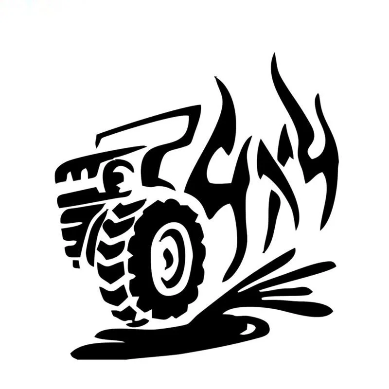 

16X15cm 1-5 Pieces Vinyl Car Sticker 4x4 Off Road for Jeep Auto Car Stickers