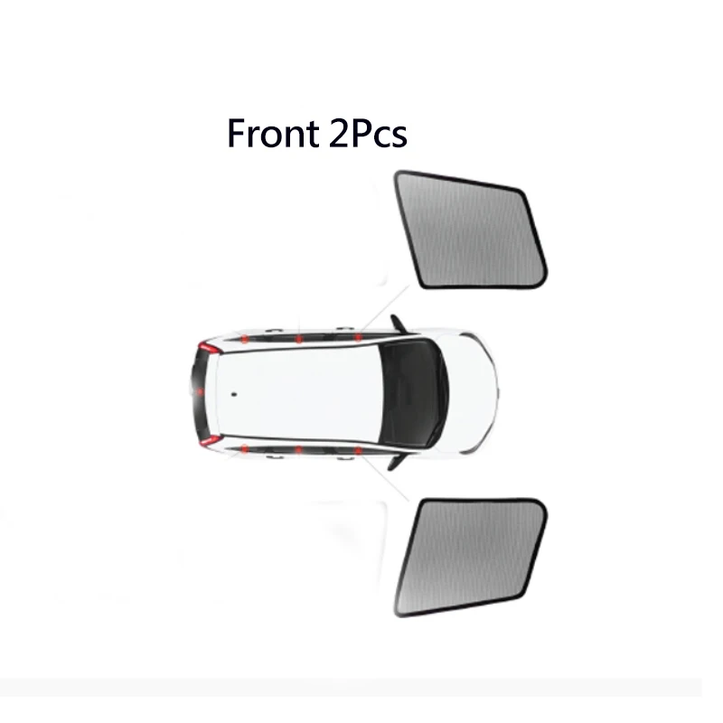 2 front Sunshades BARNOV автомобиль Специальный занавес оконные шторы сетка тени слепой на заказ для KIA KX3 KX5 KX7 KX-CROSS Rio Soul OPTIMA - Цвет: 2 front Sunshades