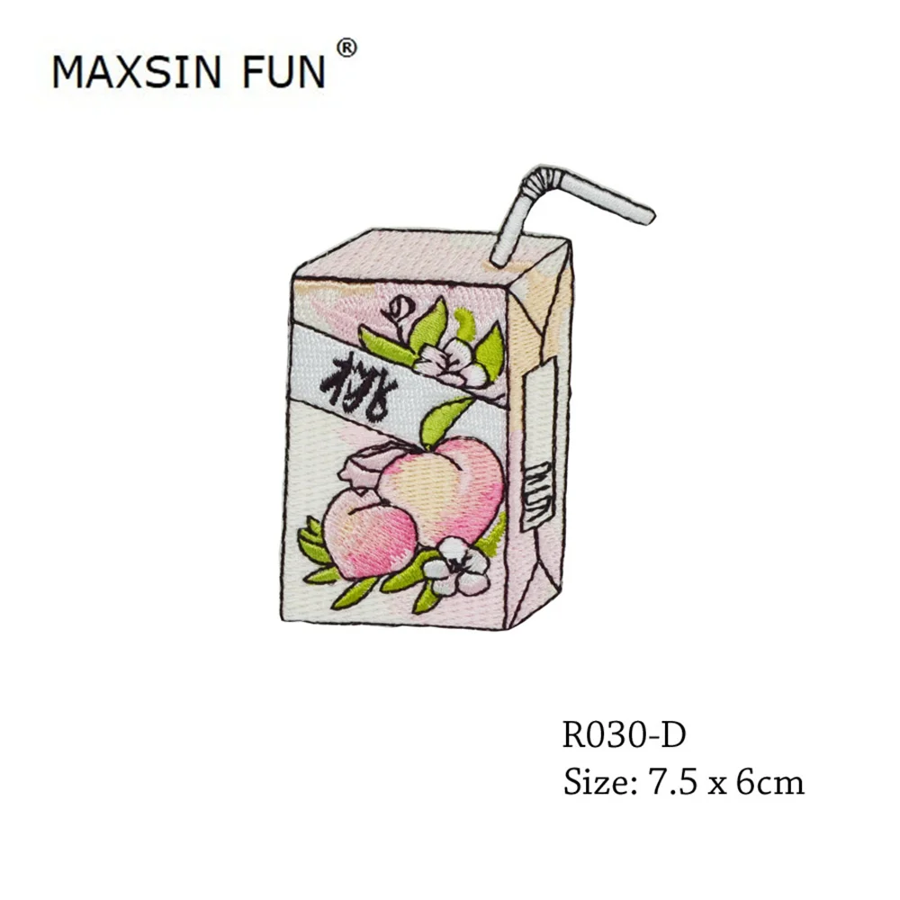 MAXSIN FUN модная вышитая мультяшная наклейка конфеты патчи с молоком утюжок на