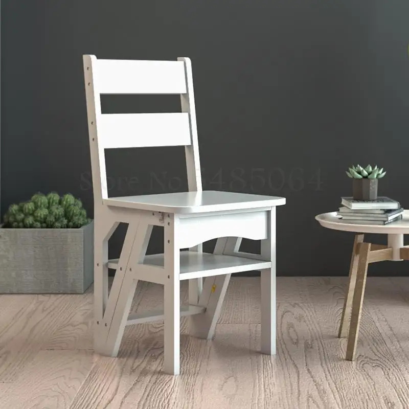 Американский Стул для лестницы двойного назначения из массива дерева лестница в