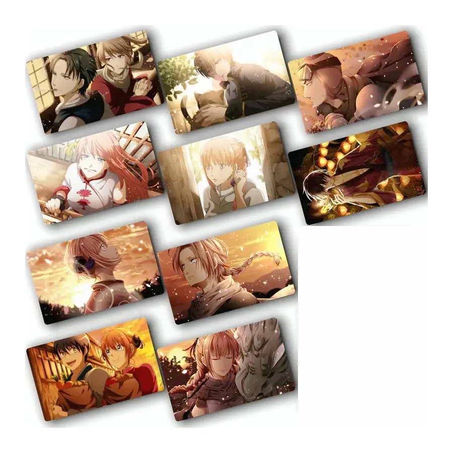 

10 шт. Стикеры для карт GINTAMA с гладкой поверхностью, украшение «сделай сам», автобусная ID аниме наклейка s