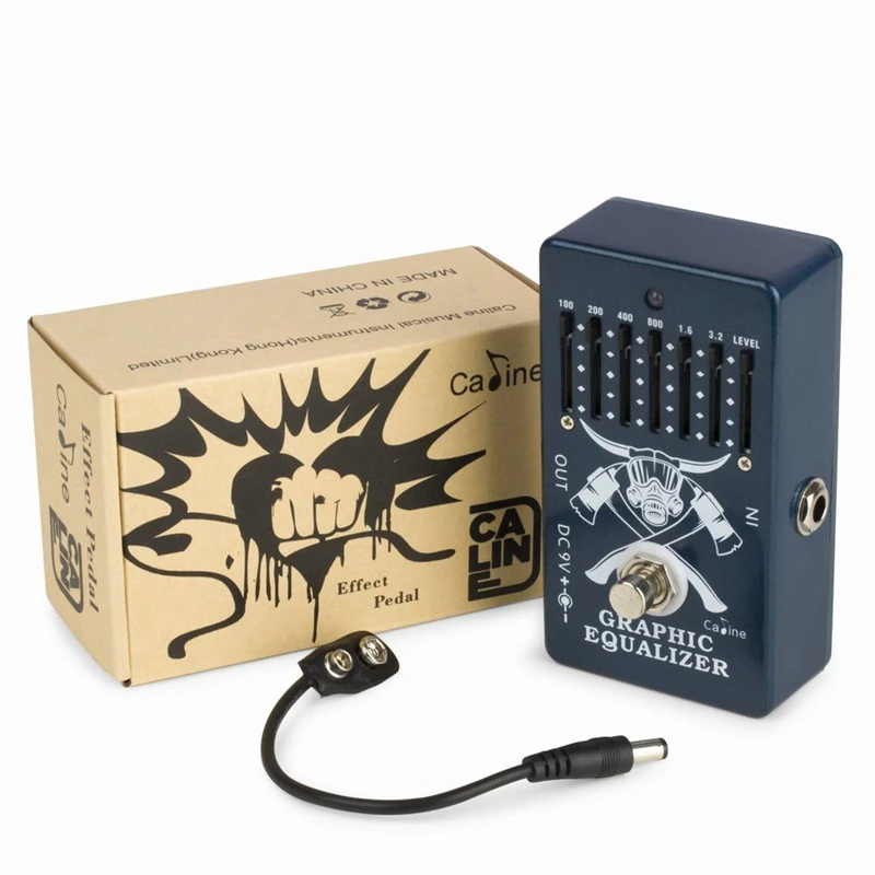 

Caline CP-71 6 Band EQ Guitar Pedal 9V Effect Pedal True Bypass Design Guitar Accessories