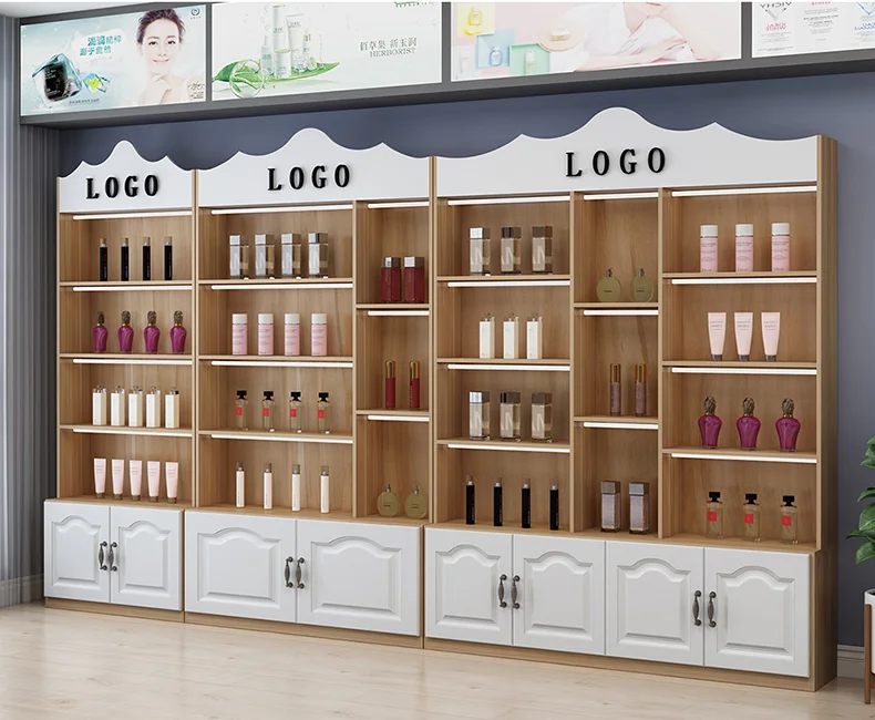 

Cosmetics display cabinet simple modern partition container shelf display rack free combination beauty products display cabinet