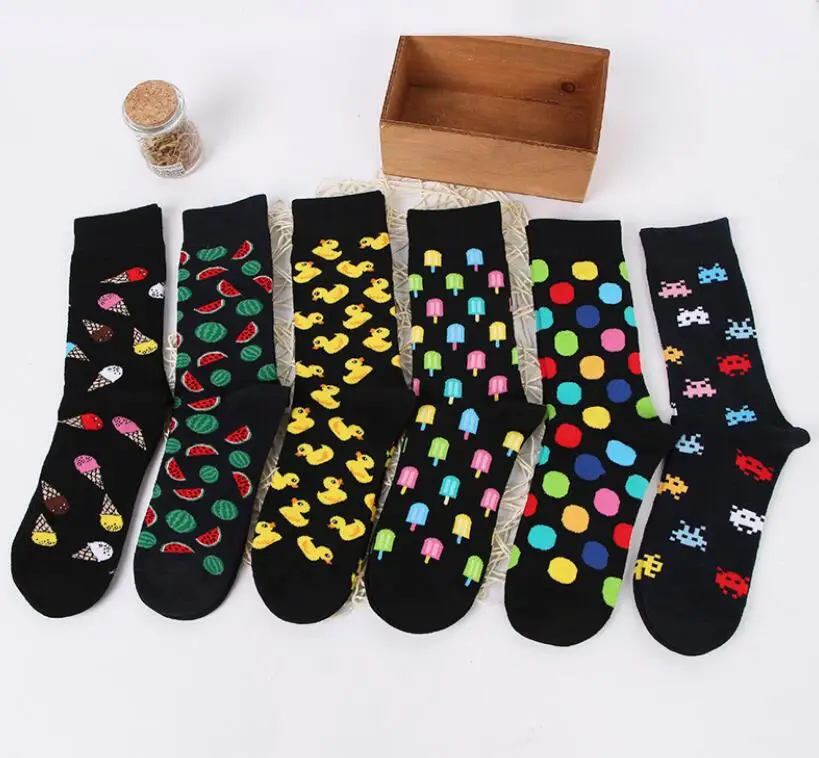 Модные парные носки для женщин модные мужские хлопковые Повседневные Носки с