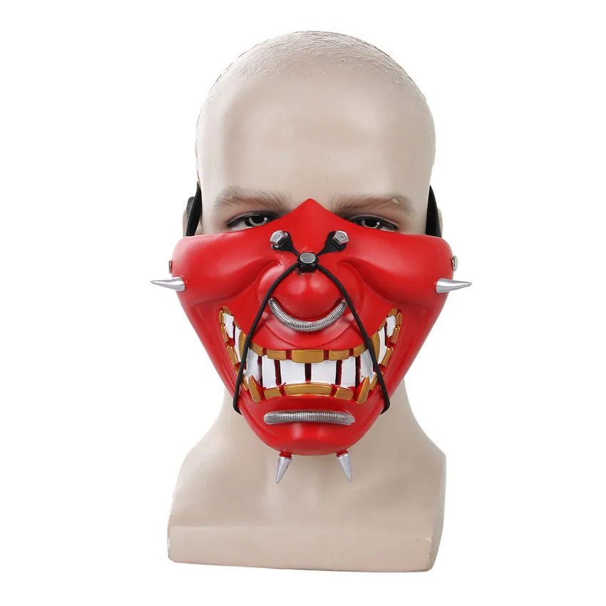 Tsushima маска японских самураев пластичный монтаж Косплэй Кабуки смолы маски