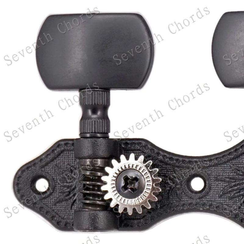 Набор из 2 предметов черные струнные тюнеры для тюнинга машинные головки