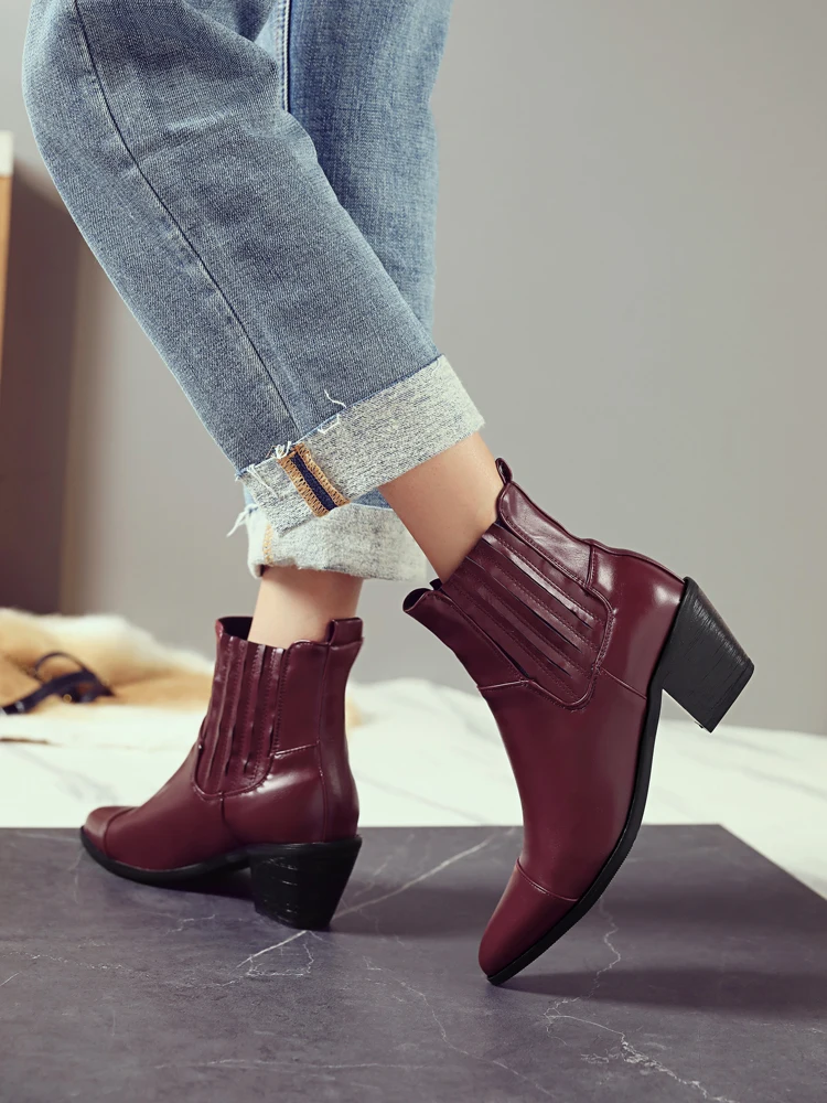 botin chelsea marron mujer tacón – Compra botin chelsea marron mujer tacón  con envío gratis en AliExpress Mobile.