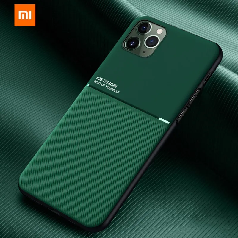 Чехол для Xiaomi Redmi Note 8 Pro простой тонкий кожаный чехол 10 9 тонкие матовые Защитные