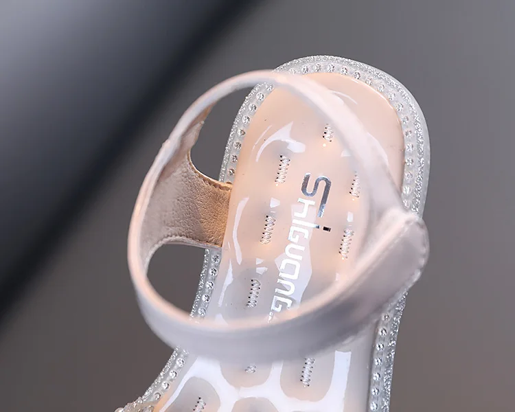 

Summer Girls Casual Sandals Rhinestone Princess Beach Shoes Roman Shoes Children Shoes Girls Sandals
