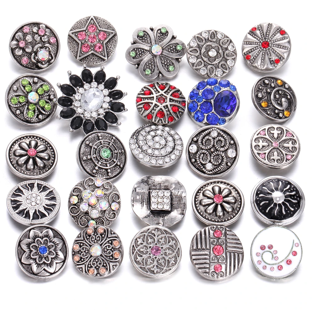 10 шт./лот оптовая продажа 18 мм оснастки ювелирные изделия смешанные много стилей