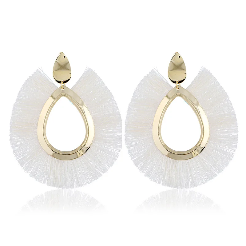 Богемные серьги ручной работы для женщин в стиле бохо женские с кисточками