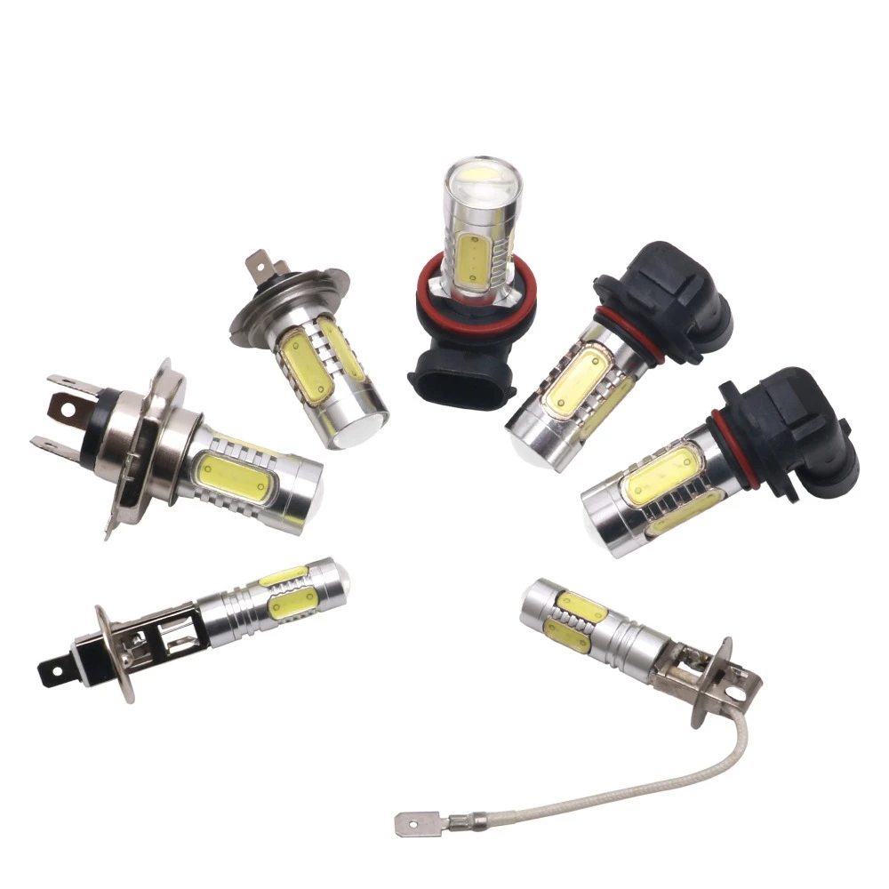 1 шт 12V 7,5 W H7 H4 H8 H11 9005 9006 светодиодный фары лампы COB светодиодный противотуманные лампочки дневные ходовые огни H7 светодиодный лампы