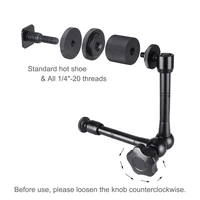 metal magic arm super clip crab clamp articulating holding arms for flash lcd monitor led video light slr dslr camera accessory