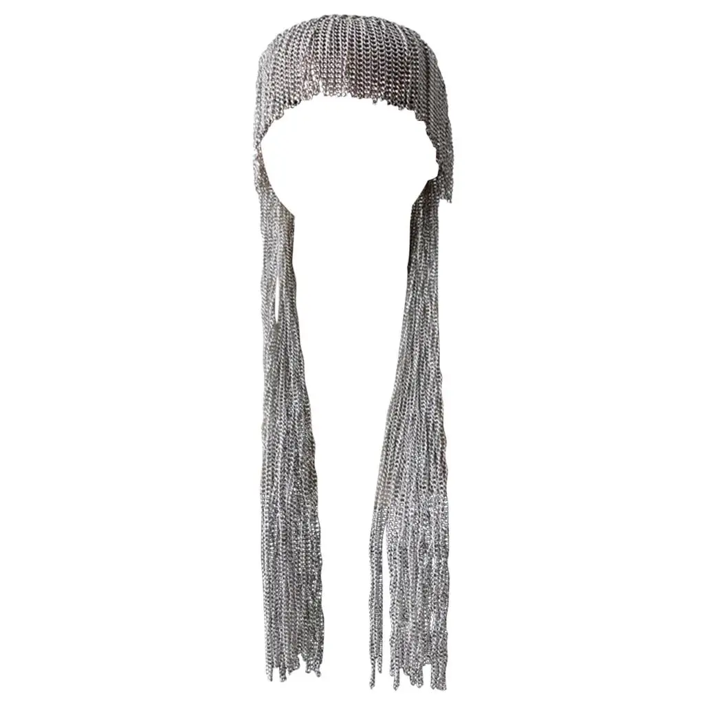 

Tassel Hat Headpiece Metal Headband Silver Head Wear Accessories Party Accessories for Halloween Party Wedding Women Girls