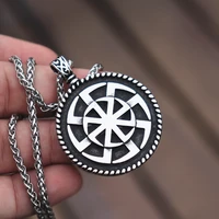 eyhimd kolovrat slavic symbol of the sun stainless steel pendant stunning ornament unique pagan jewelry