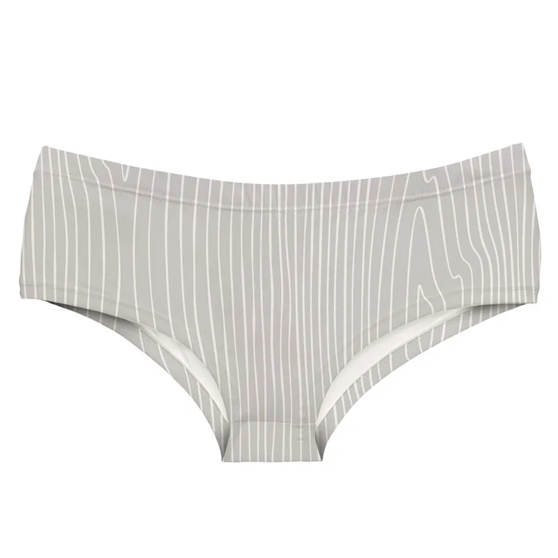 

DeanFire Super Soft 3D Panties Underwear women GRAY WOOD Funny Print Kawaii Push Up Sexy Briefs lingerie thong for female