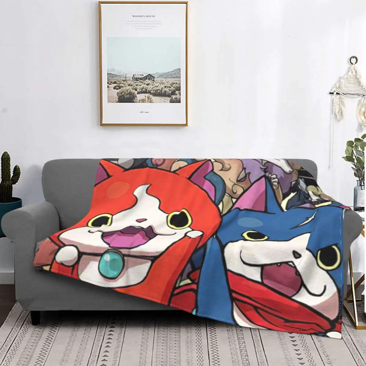 

Yo Kai Watch Carpet Living Room Flocking Textile A Hot Bed Blanket Bed Covers Luxury Blanket Blanket Flannel Blanket