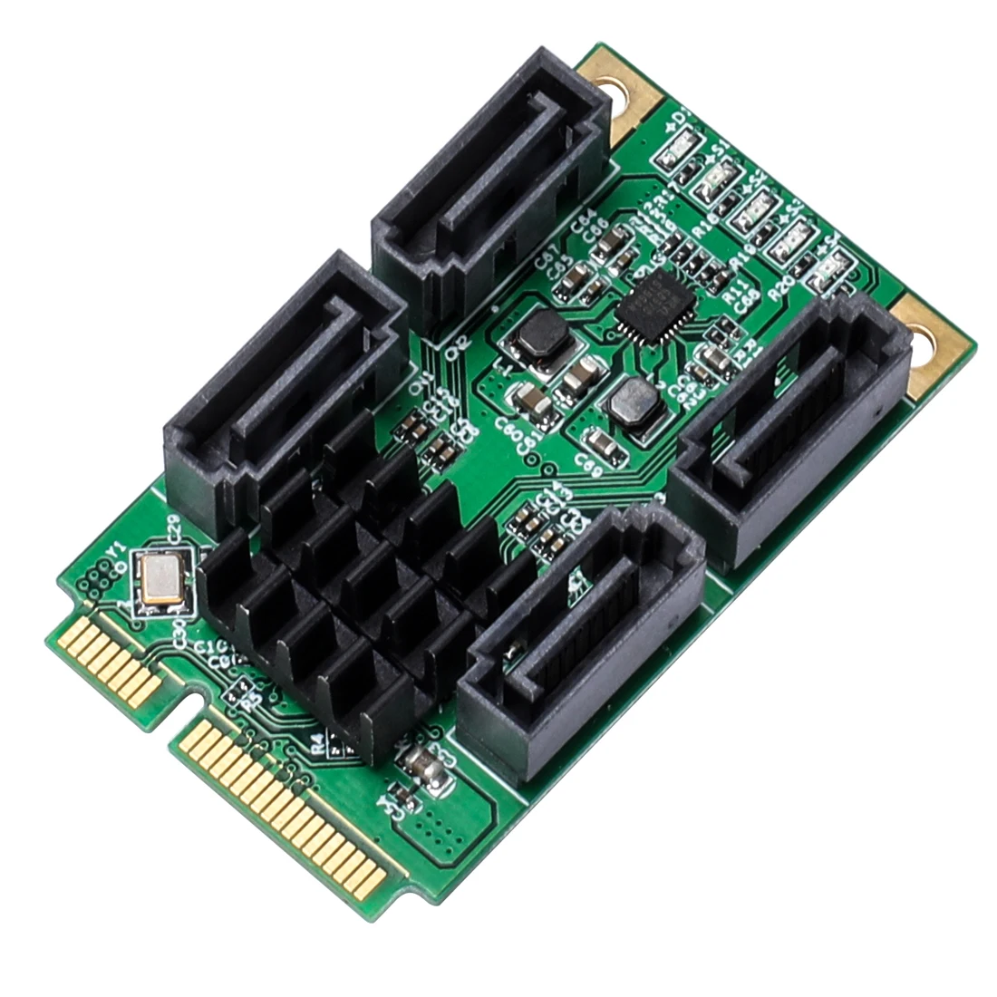 4 порта SATA III 6 Гбит/с 3 0 к PCIE PCI Express 88SE9215 контроллер адаптер карты Mini E HHD SSD