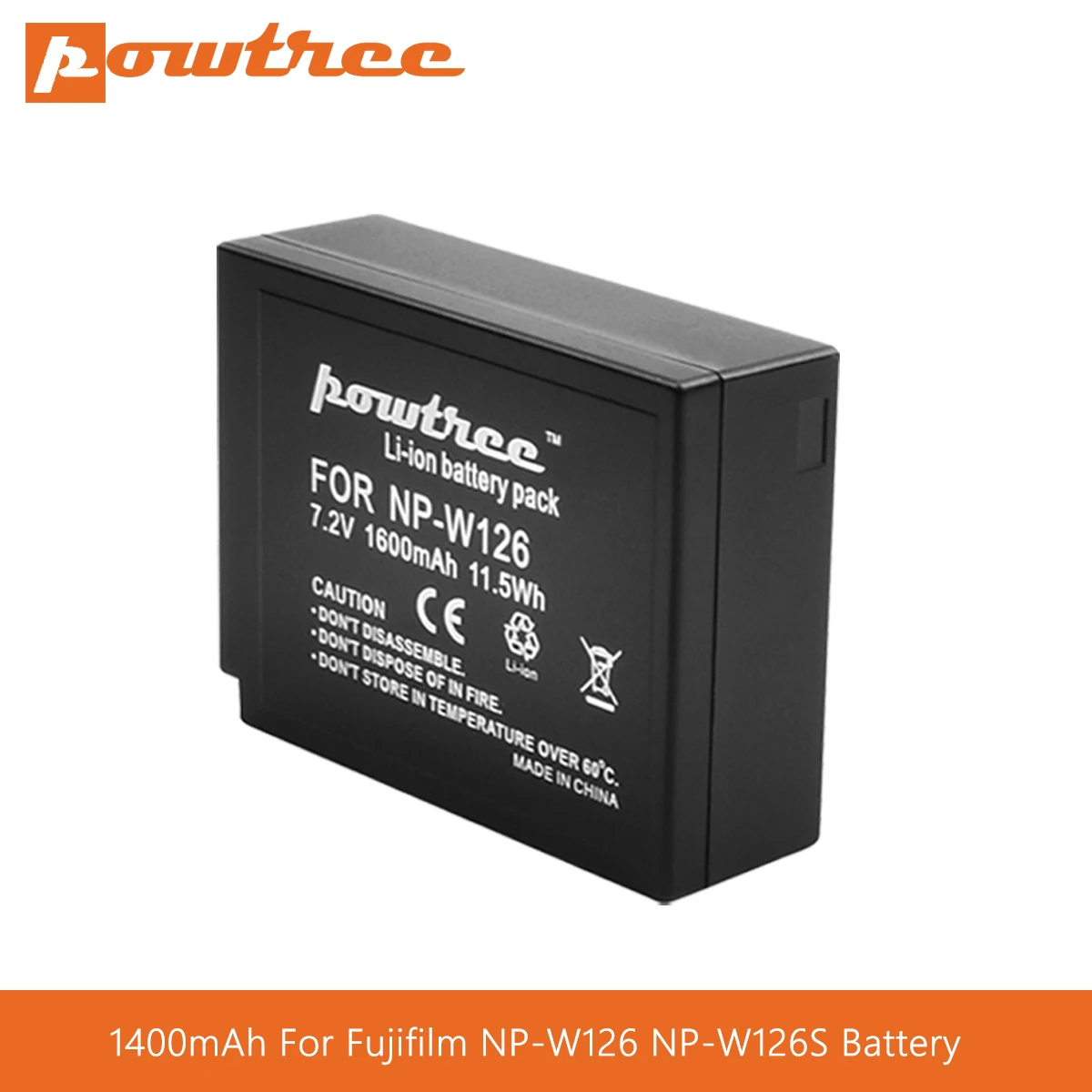 Powtree 1600mAh NP W126 W126S аккумулятор для Fujifilm X Pro1 XPro1 T1 XT1 HS30EXR HS33EXR PRO1 L70|Перезаряжаемые
