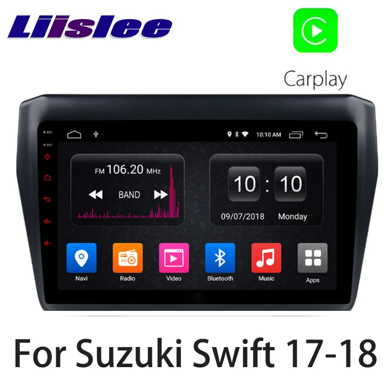 LiisLee Автомобильный мультимедийный GPS аудио Радио стерео для Suzuki Swift 2017 2018