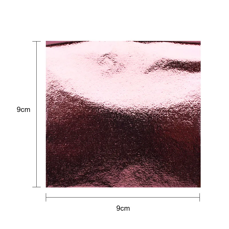 

6pcs/Set Color Gold Sliver Aluminum Leaf Sheets Copper Leaf For Gilding Nail Art 9X9cm Rose Gold Foil Nail StickersZJT4123