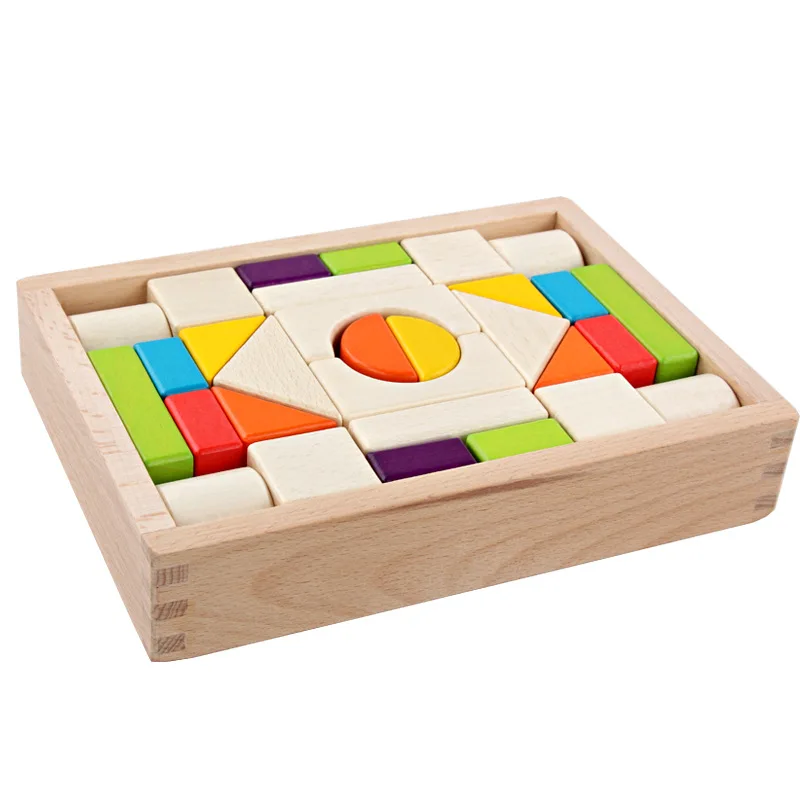 

Brangdy early education develops wooden building blocks to assemble baby toys and puzzles for boy and girl from 2 to 6 years old