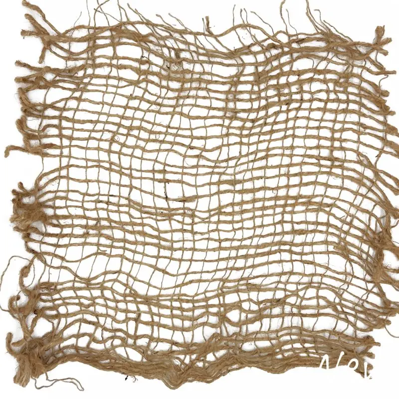 

NoEnName-Null Newborn Photography Prop Chunky Burlap Layer Net Hessian Jute Backdrop Blanket