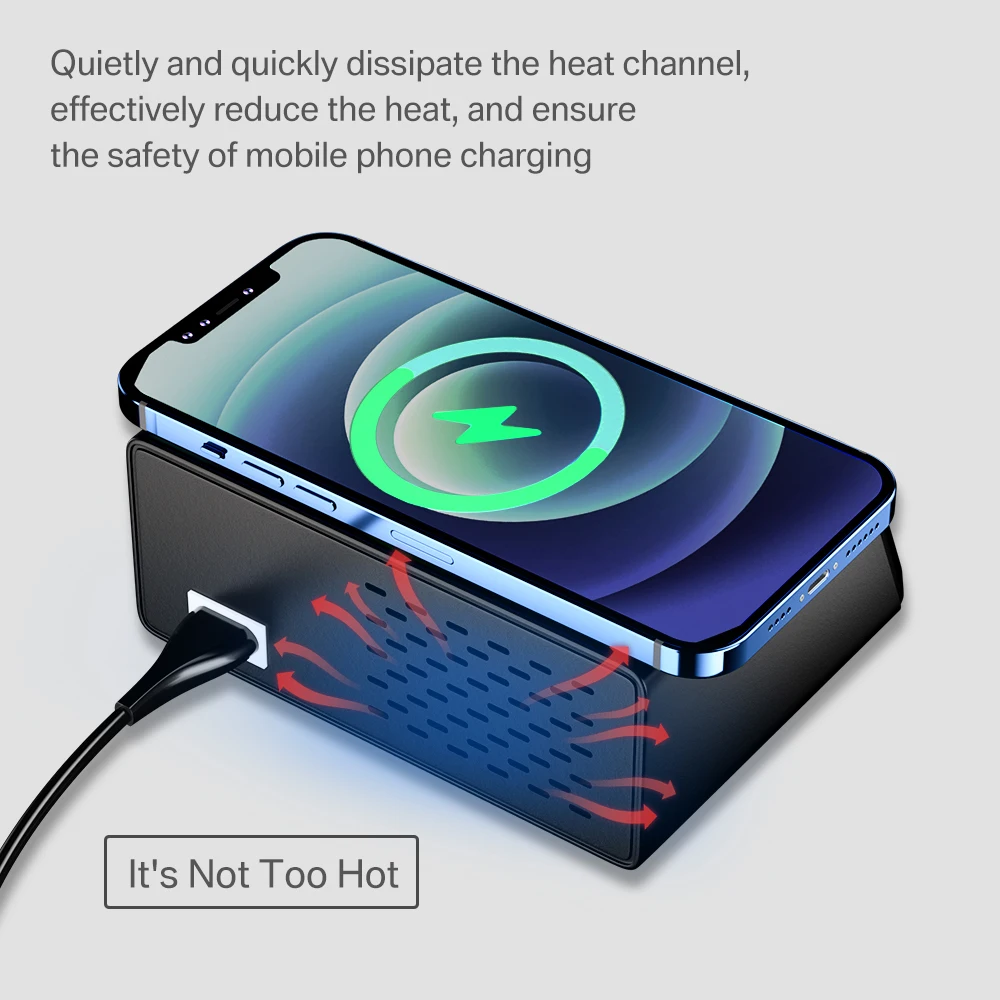100w 8 ports pd qc 3 0 usb charger adapter hub wireless charger charging station tablet phone fast charger for iphone 12 samsung free global shipping