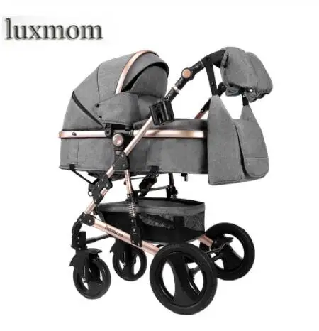 LUXMOM детская коляска, 2 в 1 Высокая Пейзаж luxmom детская коляска, хорошее качество зимняя коляска, и бесплатный лимит подарков