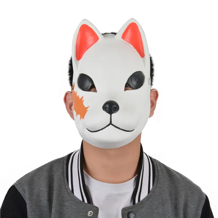 2020 аниме мультфильм косплей тангиро маска кролик и лиса рассекающее демонов