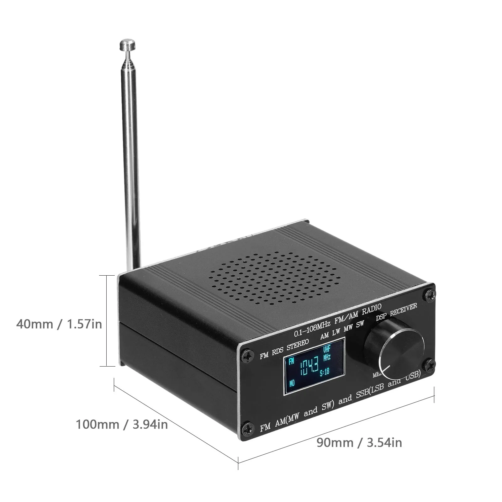 ATS-60 0 1-108 МГц Диапазонный радиоприемник FM AM (MW & SW) SSB (LSB USB) охватывающий