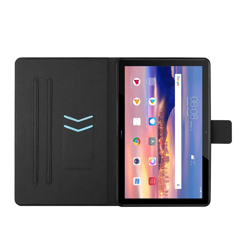 Stand Case For Huawei MediaPad T5 10 AGS2-L09 AGS2-L03 AGS2-W09 AGS2-W19 10.1 " Tablet PU Leather Protective Cover + Gift | Компьютеры