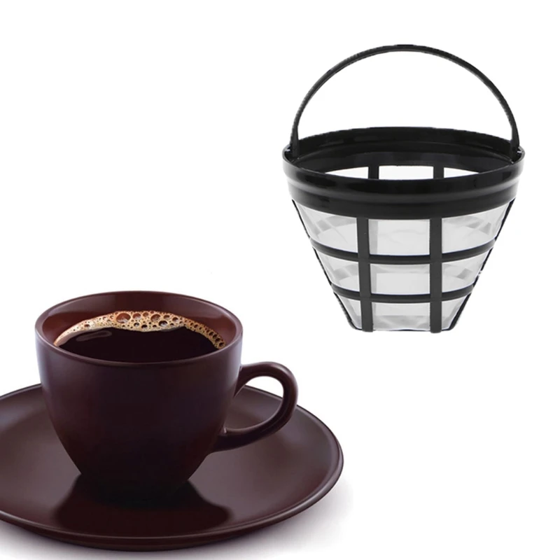 

Replacement Coffee Filter Reusable Refillable Basket Cup Style Brewer Tool R9UF